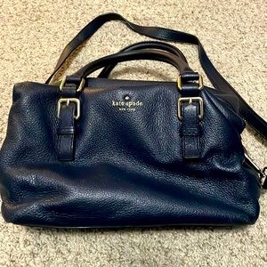 Navy blue Kate Spade satchel. Very good used condition